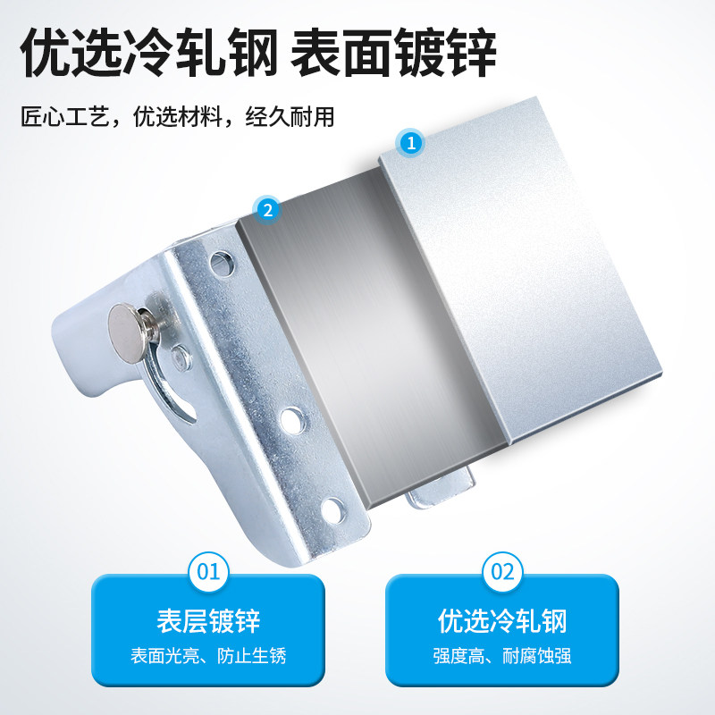 Five gold accessories 90 degrees 0 degrees self-lock folding hinge hinge table leg sofa tea table bed foot furniture connection bracket-Taobao