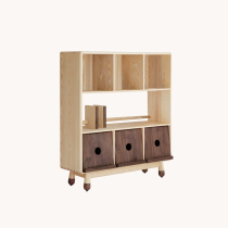 Children in the sugar cabinet all solid wood childrens shelves storage racks bookcases multi-purpose cabinets environmental protection