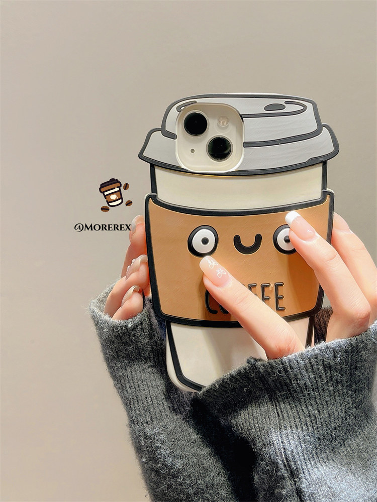 Cartoon Cute Coffee Cup iPhone Case