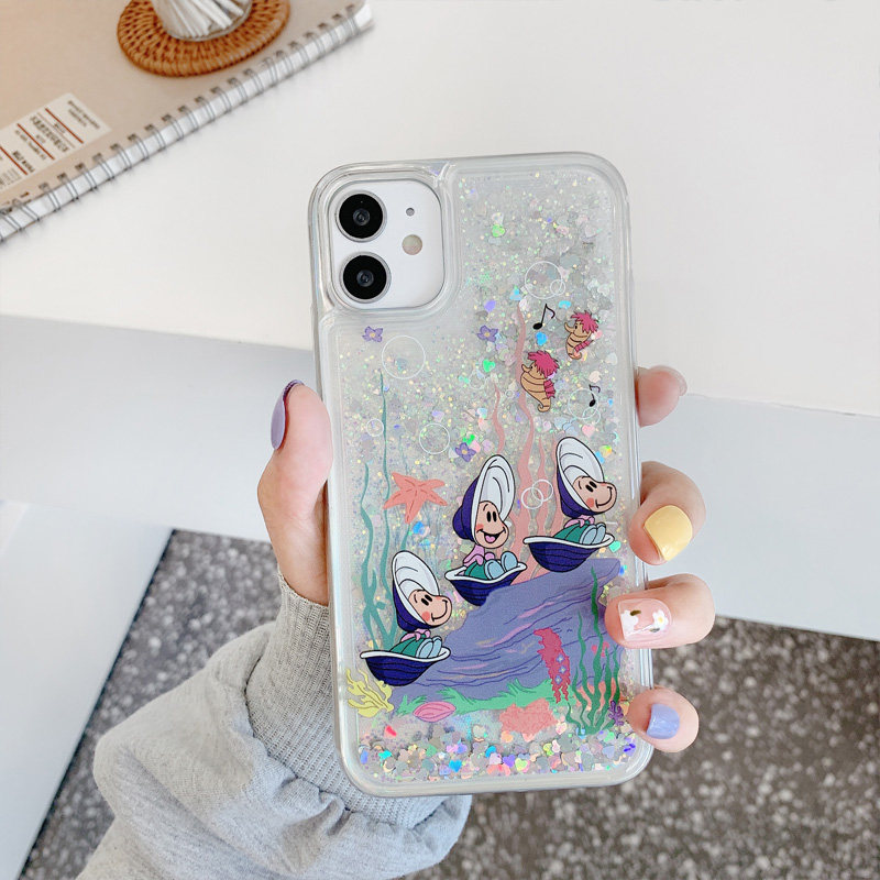 IU Li Kun's same model is suitable for 11 Pro Max Apple X XS XR phone case iPhone 12 7p 8plus cute cartoon 13 silicone laser DI