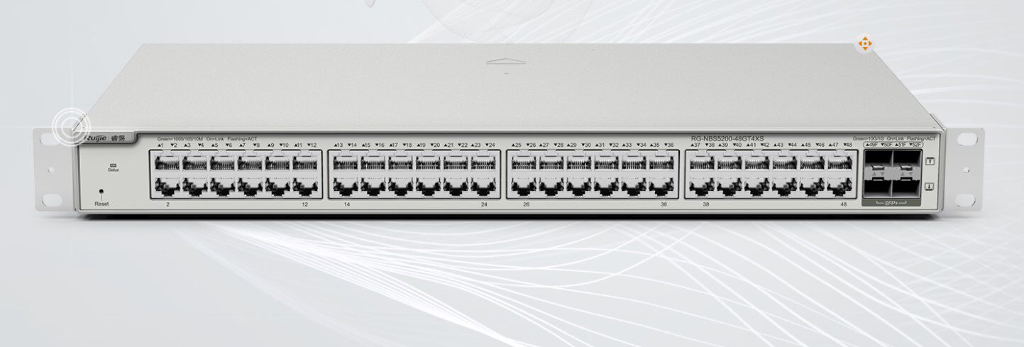Sharp RG-NBS5100-48GT4SFP three-layer core photo-port switch enterprise-wide coverage can be managed