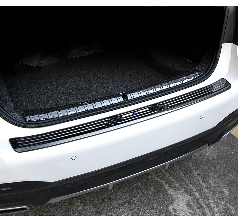 Suitable for BMW new 5 Series rear guard board 530li3 series 325li trunk protective strip X3 modified decorative door sill