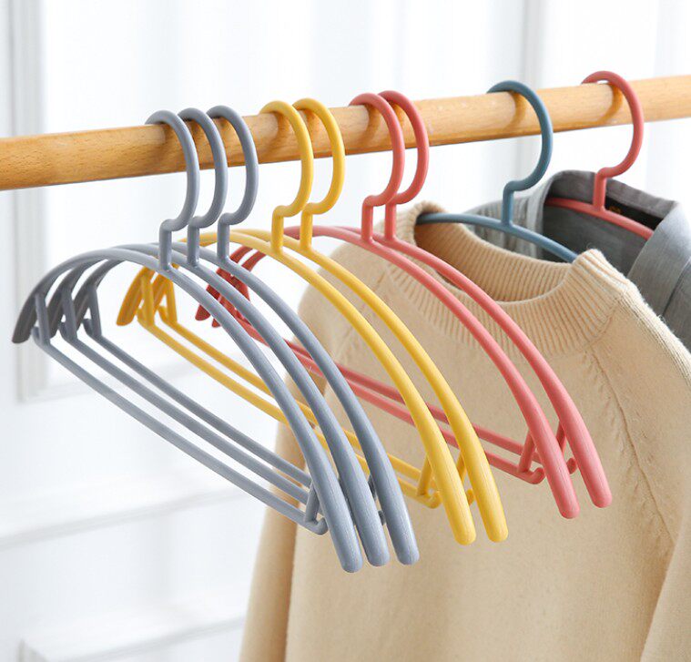 Clothes hanger No marks Home dry clothes rack multifunction hanging sunburn clothes brace plastic cool hanger Sub-wide shoulder