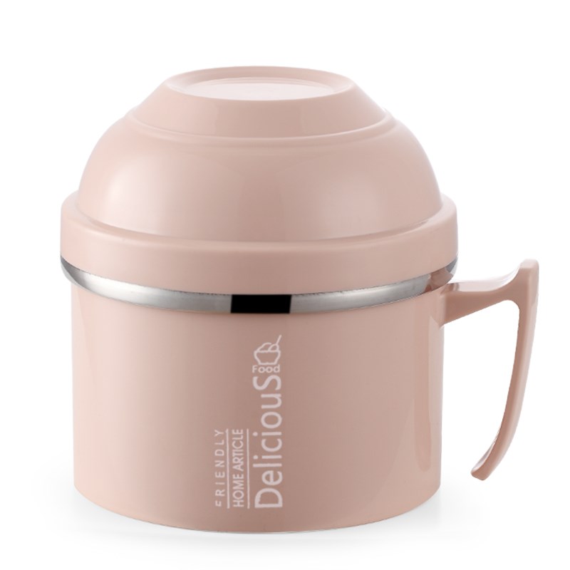 304 stainless steel insulated lunch box Blister Noodle Bowl with lid Student Dormitory Lunch Box Lunchbox Lunchbox Lunchbox Double Layer