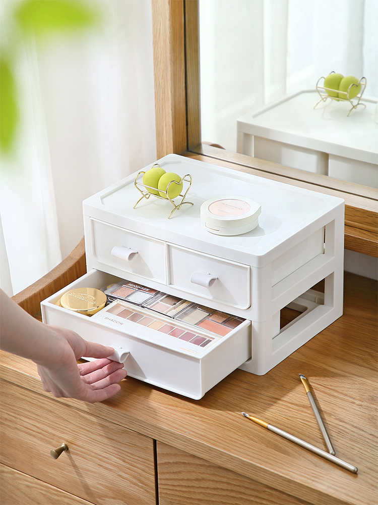 Desk-containing box drawer-type office desk Miscellaneous Cosmetic Students Dorm for Dormitory Gods