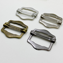 Double needle hexagonal metal alloy vest clip Back belt Windbreaker bag activity day word four-speed adjustment button