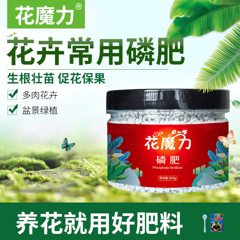 Phosphate fertilizer slow-release granular foliar fertilizer for flowers general-purpose green dill gardenia rhododendron plant fruit tree potted flowers
