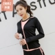 Mùa xuân và mùa thu Phụ nữ thể thao mỏng Áo khoác ngắn Zip Áo trùm đầu cho nữ Sinh viên buổi sáng Chạy thể dục Yoga Bóng chày Mặc - Áo khoác ngắn