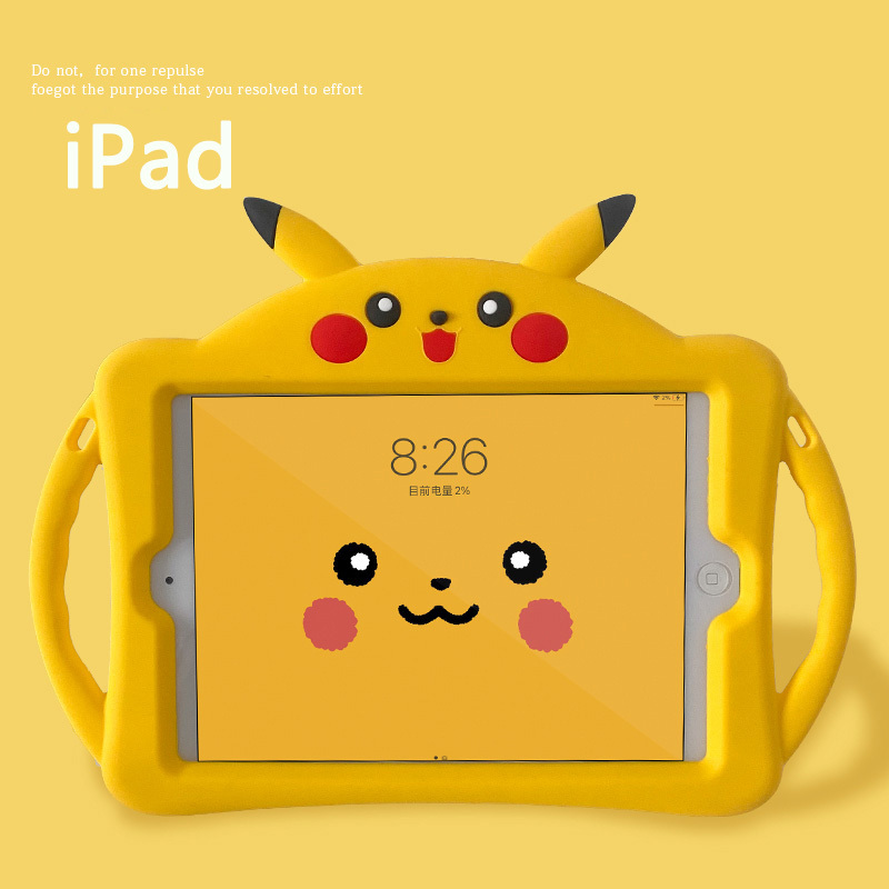 Ipad2022 Protective Case Silicone 10.2Ipd8/7Th Tablet Soft Case Mini6 Computer Case Air5/2 Full Cover Mini 4/3 Cartoon Pro11 Kidsren's Stand 10.9 Anti-Fall Leather Case 9.7
