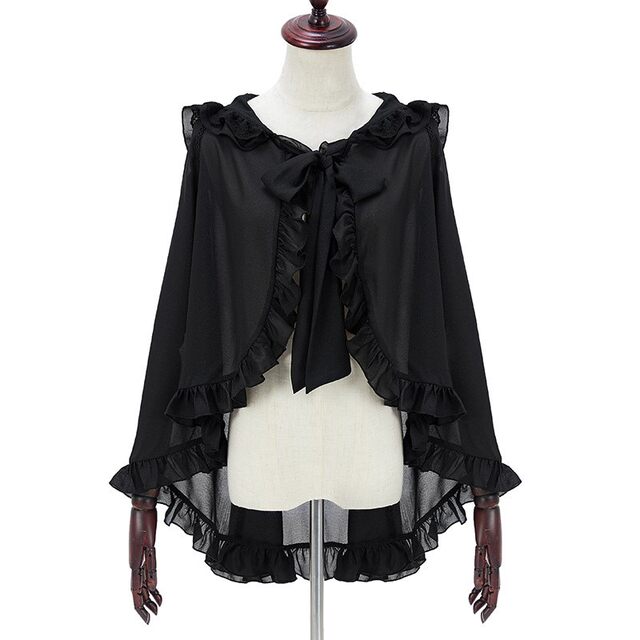 ເສື້ອຢືດ lolita Ruffled ຫູກະຕ່າຍບໍ່ມີແຂນ