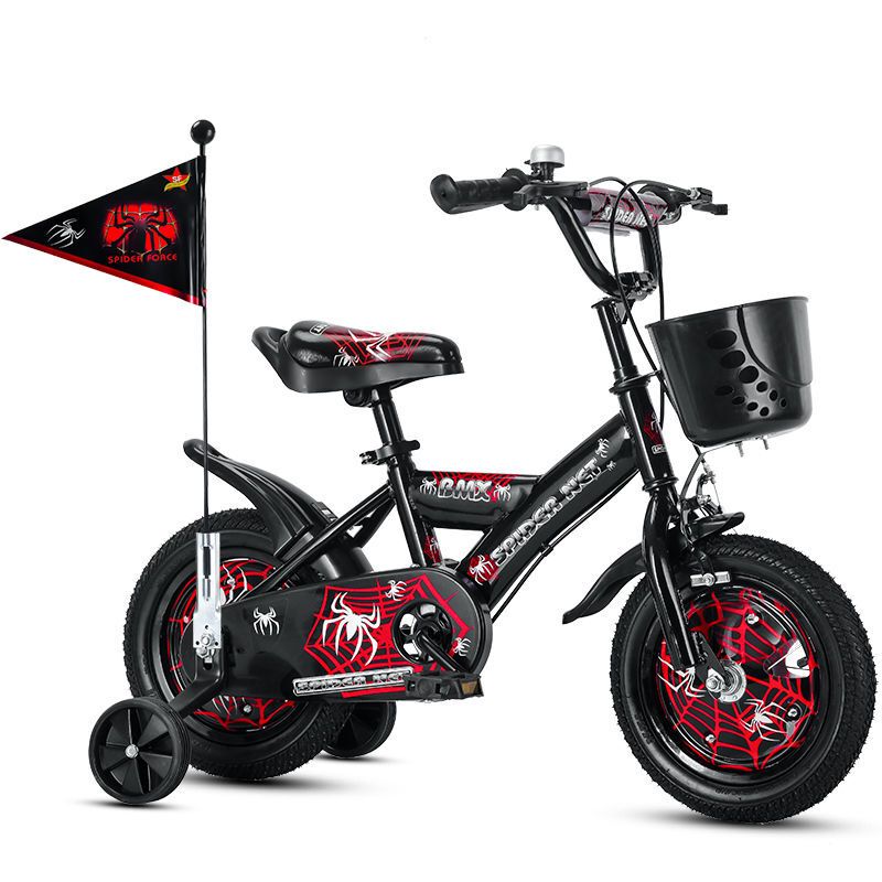 Spider-Man Children's Bicycle for Boys and Girls Aged 2-3-4-5-6-7 Years Old