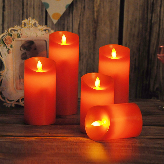 Huanhao LED electronic candle light red charging remote control wedding birthday ins restaurant wedding confession worship Buddha
