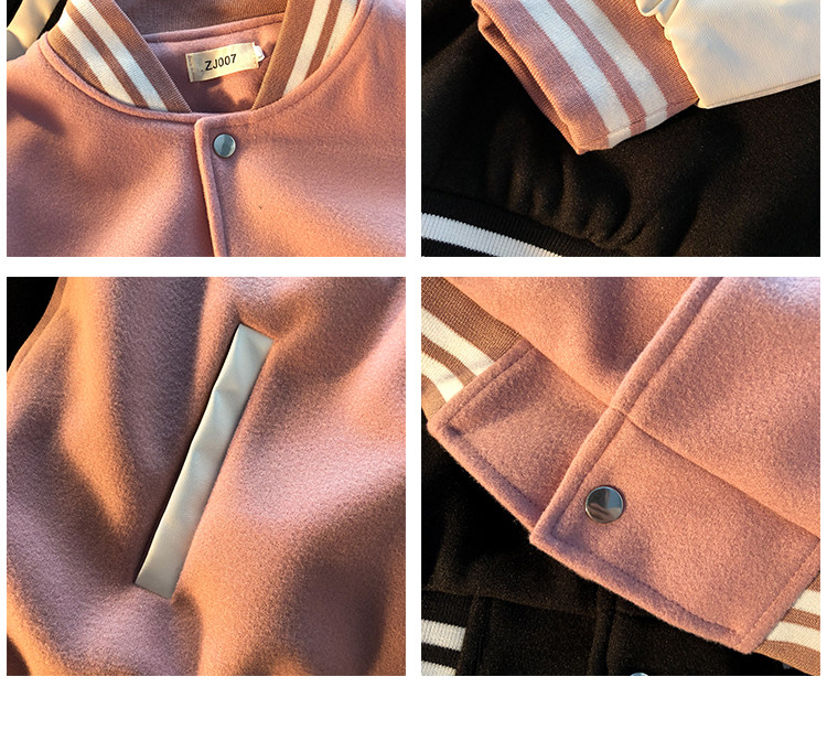 Одежда модная солнца защиты 日系cityboy黑白拼接外套oversize高街男vintage棒球服夹克情侣装