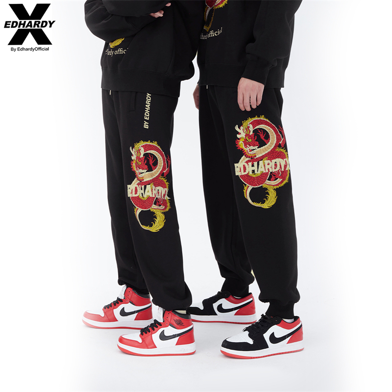 Edhardyx Winter Printed Rhinestone Men's Pants Casual Pants Harem Pants Long Pants Loose Hip-Hop Jogger Sweatpants Edhardyx Winter Printed Rhinestone Men's Pants Casual Pants Harem Pants Long Pants Loose Hip-Hop Jogger Sweatpants