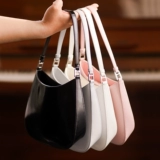 Новая сумочка Cleo Mid -Oancient захватывающие палочки под подмышками кожаной кожаной ретро -ретро сумочка на плече 1BC499 P