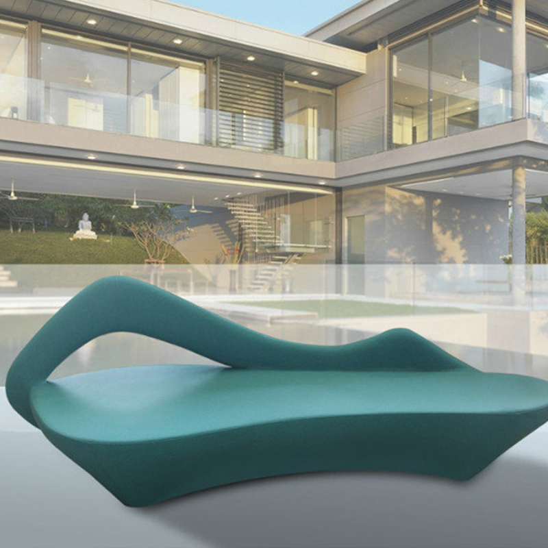 Moon sofa chair for Nordic Modern Designer Modern Glass Fiber Living Room Hotel Double Arc Zaha Moon