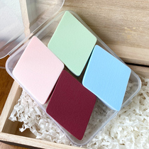 AIEVELYN RHOMBUS POWDER BASHING THICKENED POWDER BOTTOM LIQUID SPECIAL BB CREAM AIR CUSHION MAKEUP SPONGE DRY AND WET DUAL-USE 4 PIECES OF CLOTHING
