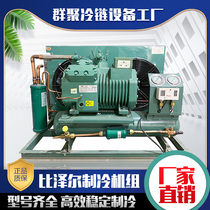Hangzhou Beijing 15 horses 10 Bizel cold storage complete refrigeration unit screw low temperature piston semi-enclosed compressor