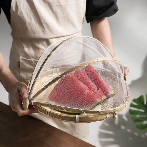 Разное XING DAI CAI DAI DAI DRY BAMBOO BAMBOO Хранение баскетбольная пленка корзина для корзины с фруктами, покрывающая ферма фермерская ферма, анти -баскет