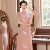 Ретро легкое ципао, китайский стиль, 2025 года, светлый стиль