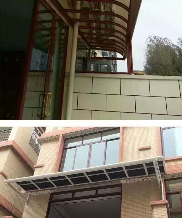 Aluminum Alloy Canopy Balcony Terrace Courtyard Awning Villa Window Roof Outdoor Canopy Parking Shed Household