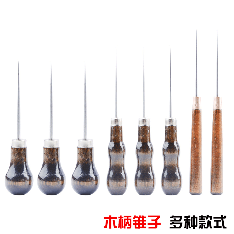 Old fashioned needle cones Shoes Wood Handle Cone Subtip Bag Corner Prick Eye Cone Son On Shoes Thread Wood Cones Cone Needle Tefilet