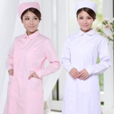 Униформа медсестры, белый халат, тонкий лонгслив для работы, короткий рукав, для салонов красоты