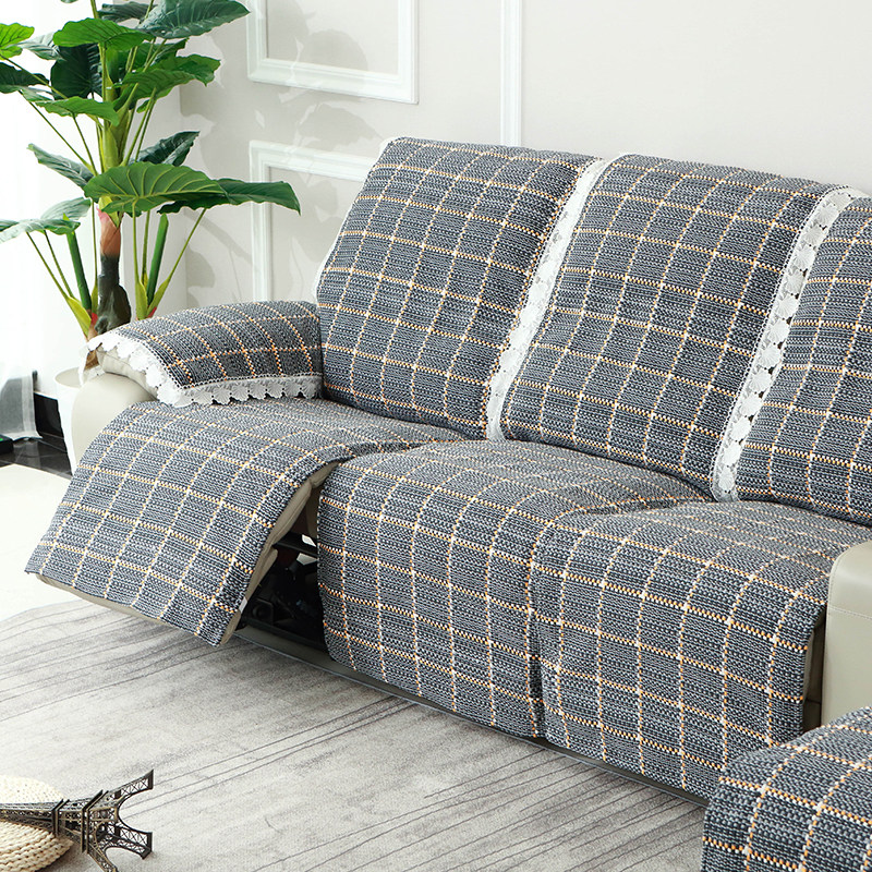 Qiwash sofa cushion cover four seasons universal cotton thread weaving non-slip space capsule chair electric function sofa cushion manicure