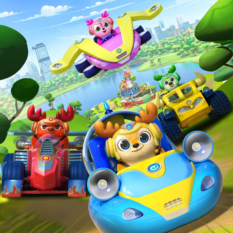 【新入荷】本物 インビンシブル・ディア・スクワッドランド 子供用おもちゃ デラックスエディション プルバック機能付き 変形ダイナミックバージョン
