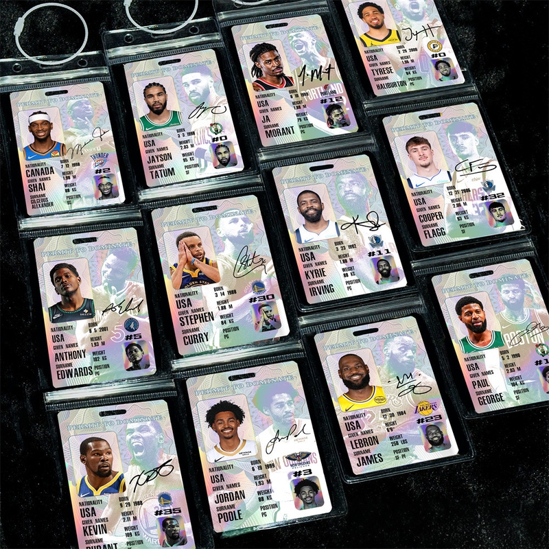 Basketball Nba Star Card Merchandise Backpack Charms Curry James Durant Irving Kobe George