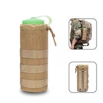 Outdoor water bottle waist bag water cup cover thermos cup storage bag backpack hanging bag waist bag molle tactical hanging bag