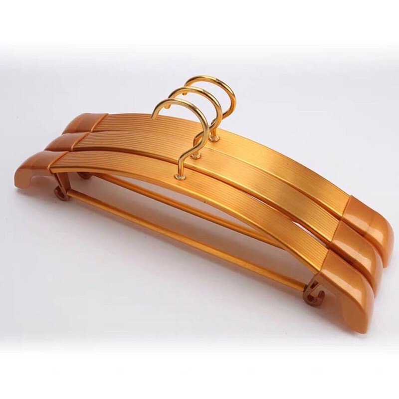 6-Pack Widened Space Aluminum Hangers, Non-Slip Thickened Non-Marking Clothes Hangers, Windproof Suit Hangers