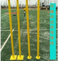 Mobile Portable Badminton Net Post Rack 1 55 Meter High Standard Indoor and Outdoor Badminton Net Rack Free Net