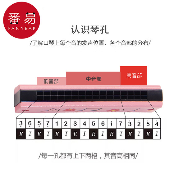 입 오르간 16 홀 어린이 하모니카 나무 초보자 관악기 초등학생 유치원 창작 선물