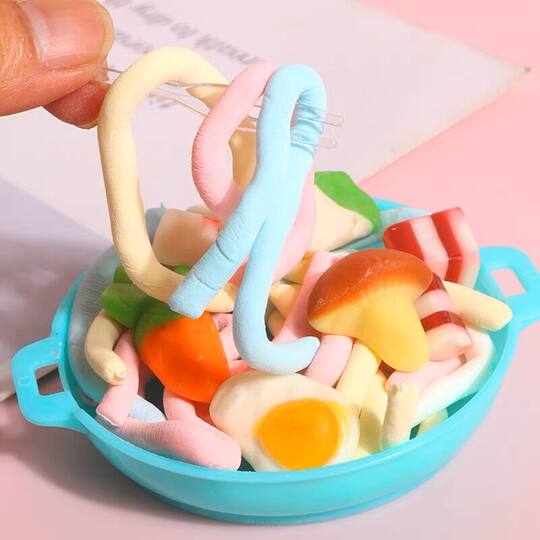 Digoro soft candy snacks children's candy flavor cute creative omelette shape combination play house snacks