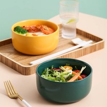 Nordic style home creative bowl 6 inch large bowl salad bowl soup bowl microwave oven bowl noodle bowl porcelain bowl bubble noodle bowl