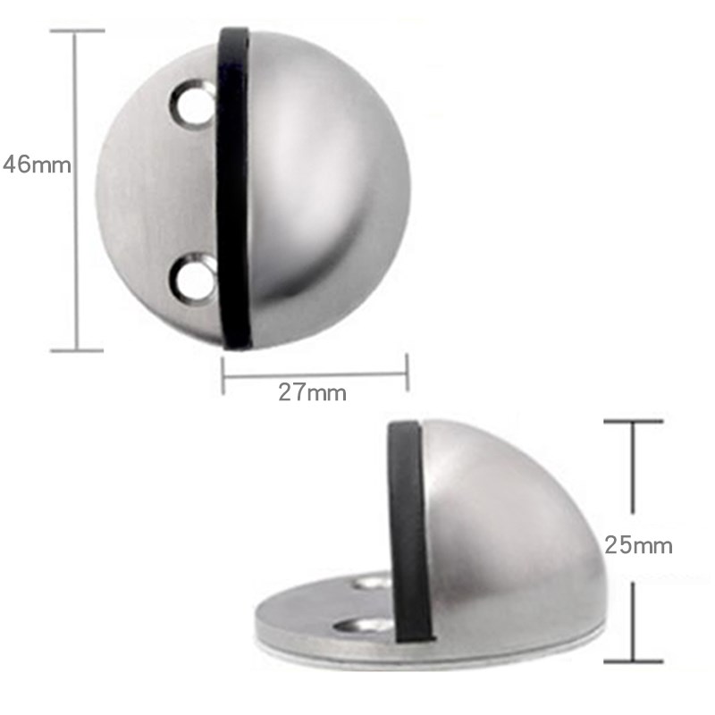 Non-punching rubber door blocking door ground touch turtle top limitator anti-crash wire drawing stainless steel door touch door resistance manufacturer