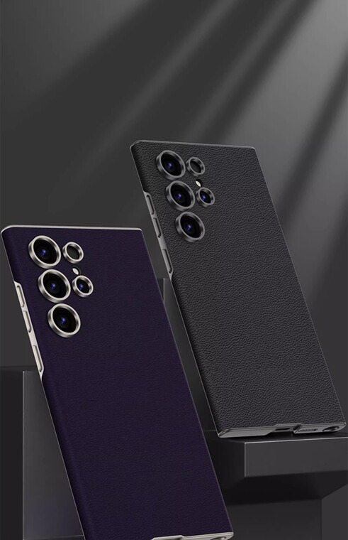 S24 Ultra Business Camera Lens Protection Rimless Borderless Frame Luxury Samsung Phone Case