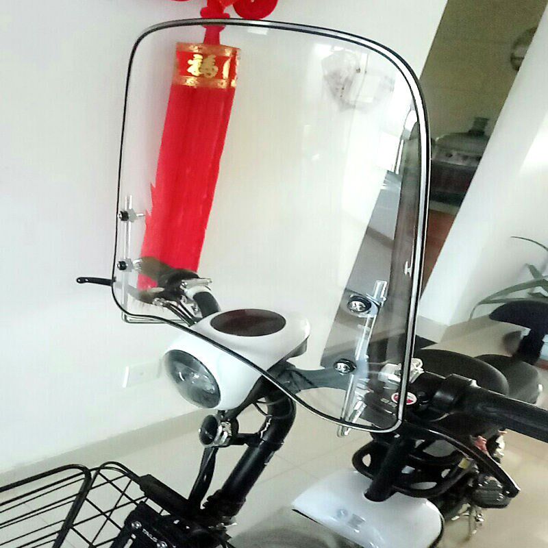 Electric bicycle windshield small electric vehicle windshield bicycle windshield mirrorless car special