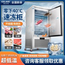 Quick freeze cabinet minus 40 degrees commercial low temperature frozen freezer buns sea cucumber mousse large capacity plug freezer