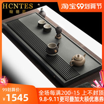 HCNTES natural Wujin Stone tea tray home living room office simple drainage dry tea modern stone tea table