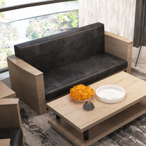 Office sofas minimalist tea table Composition Packers Business Fair room Reception Office sofas