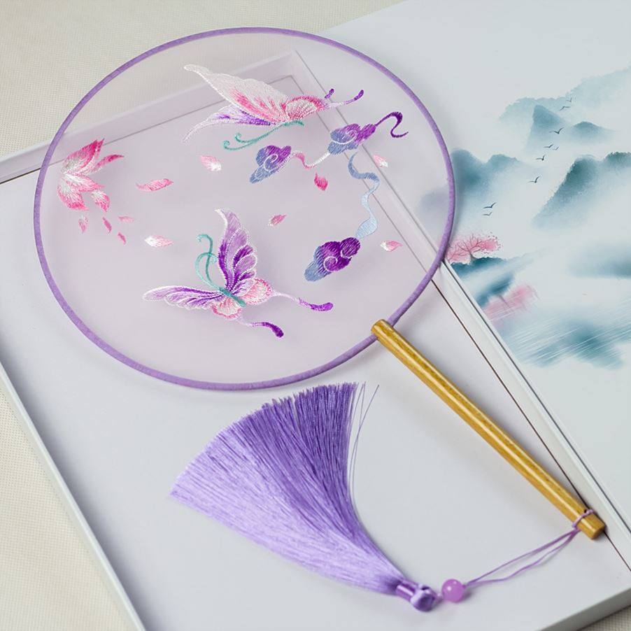 Children's Group Fan Gufeng Trumpet Fan Fairy Gas Princess Girl Boy Gamewear dance Special accessories Handheld