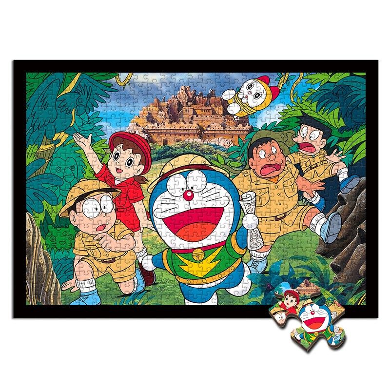 Children's puzzle big size 1000 pieces of adult high difficulty decompression demugling wood puzzle large cartoon cartoon
