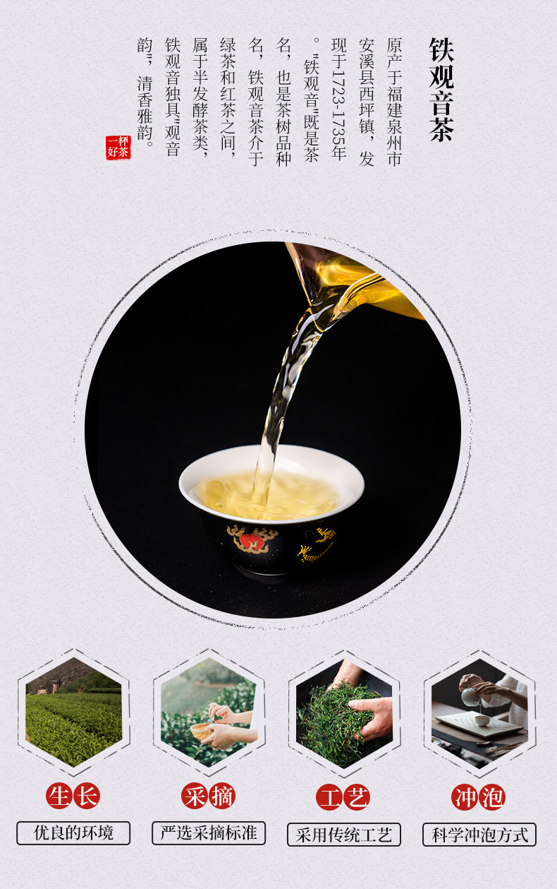 雾中皇 2020新茶 安溪铁观音 125g/罐 浓香兰花香 图2