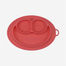 宝宝餐盘碗分格隔辅食硅胶创意防摔