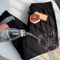 Cold-resistant goose down pants graphene kneepads winter mens fashionable elastic waist and leggings thickened warm down pants