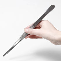 Tweezers stainless steel 304 teeth multi-meat animal feeding thickened head round length 12 5 14 14 16 18 25 30CM