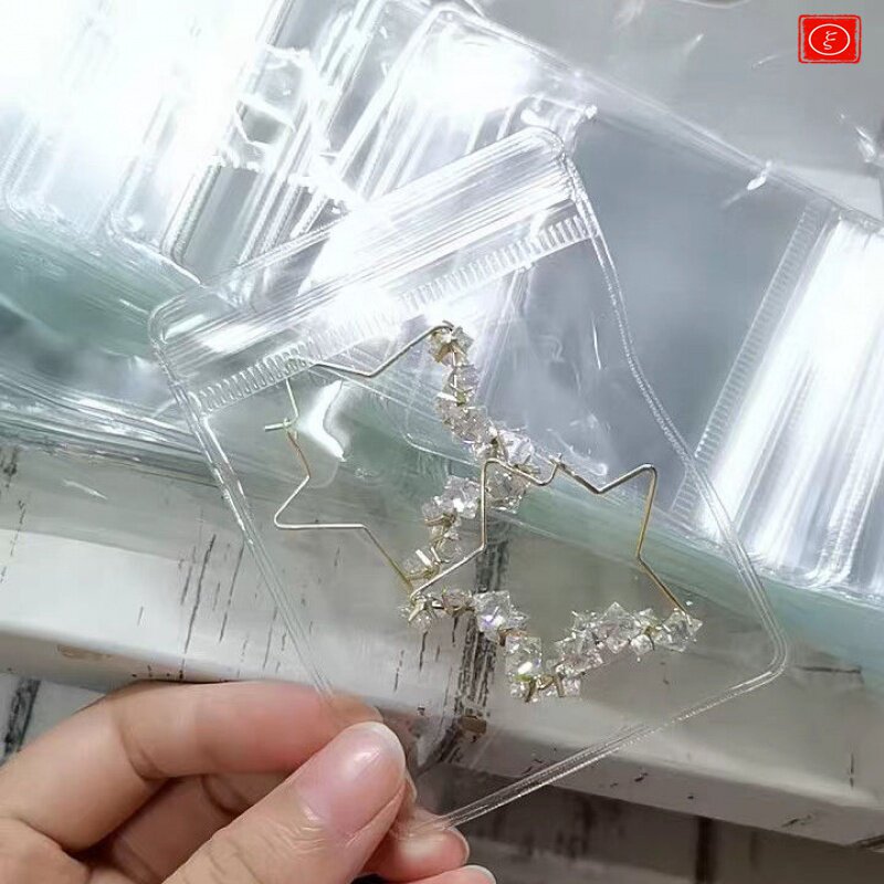 Jewelry Storage Bag Transparent Silver Jewelry Jewelry Wenwan Anti-oxidation Bag Jewelry Earrings Dustproof Bag Sealed Portable