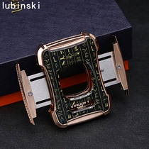LUBINSKI Lubinski cigar scissors semi-automatic large diameter metal fashion sharp portable cigar scissors